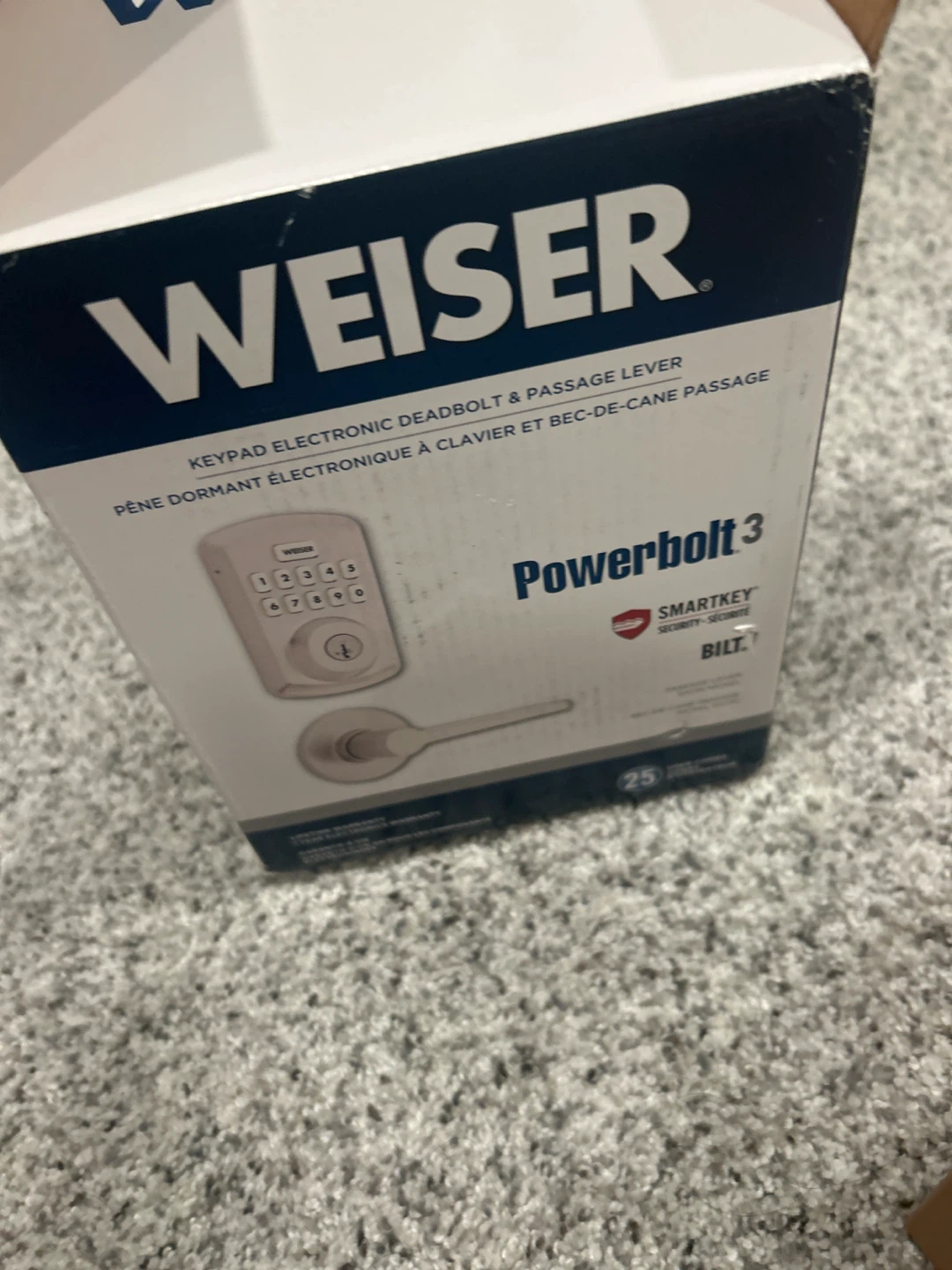 Weiser Powerbolt 3 Keypad Electronic Deadbolt & Passage Lever