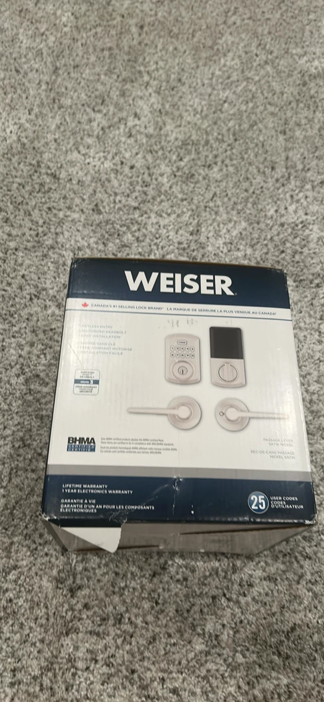 Weiser Powerbolt 3 Keypad Electronic Deadbolt & Passage Lever - photo 2
