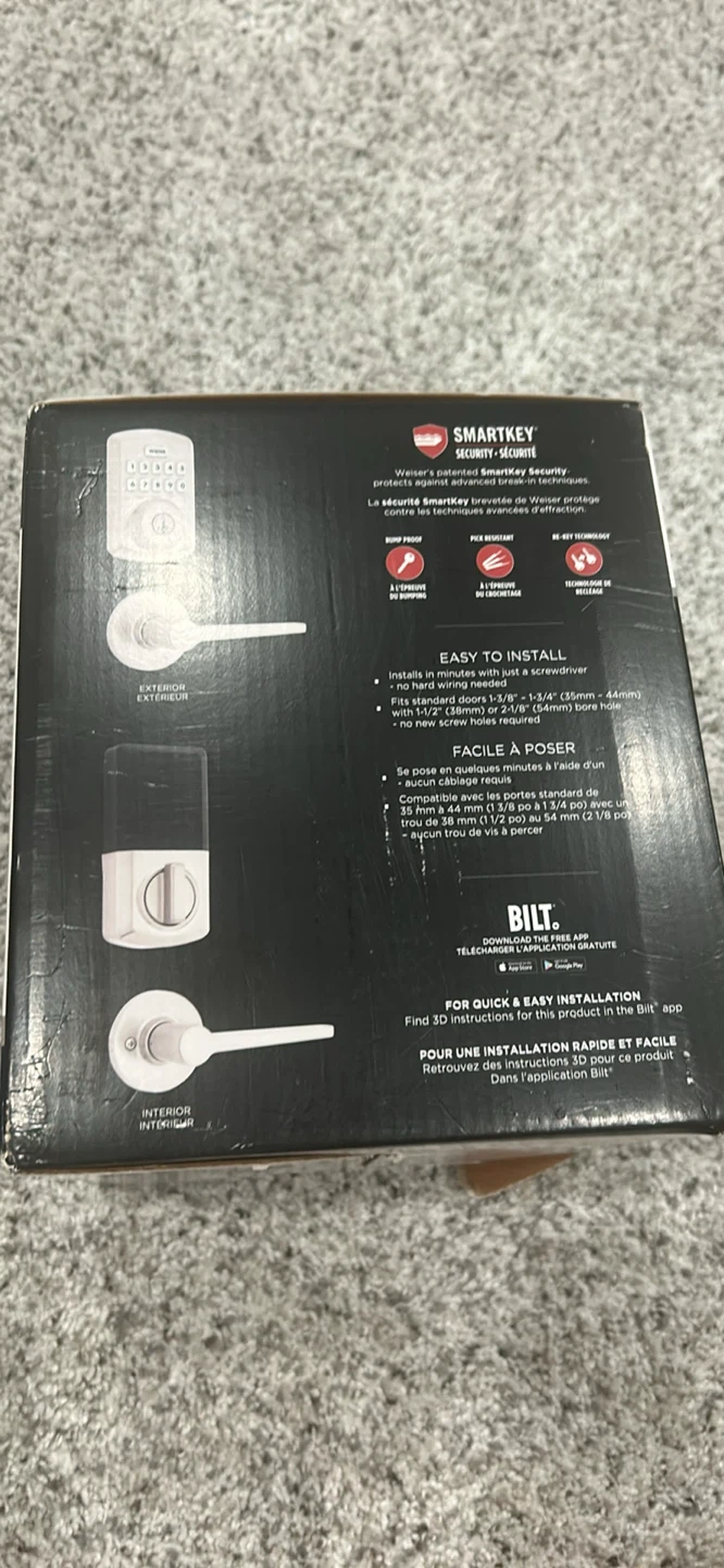 Weiser Powerbolt 3 Keypad Electronic Deadbolt & Passage Lever - photo 4