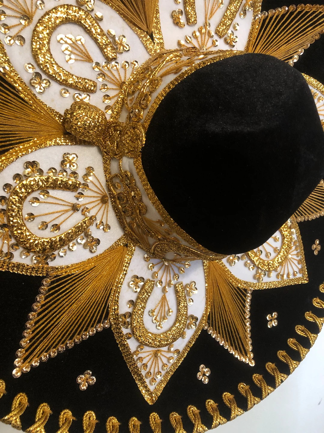 Black and Gold Mariachi Sombrero