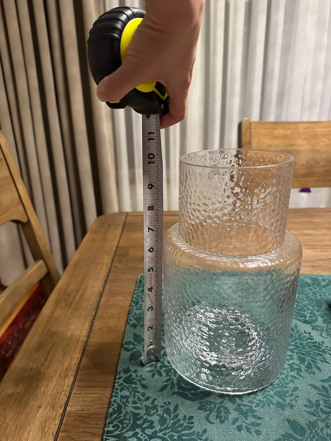 Textured Clear Glass Vase - photo 3