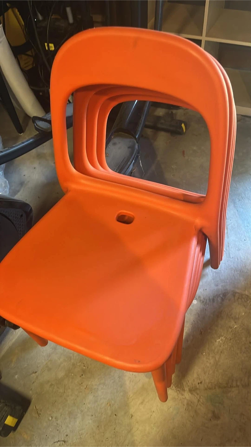Orange Patio Chairs – Several Available