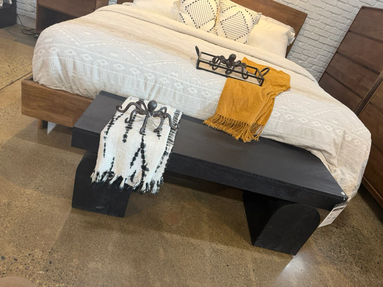 Canvas + Loft Holgove Accent Bench - Black