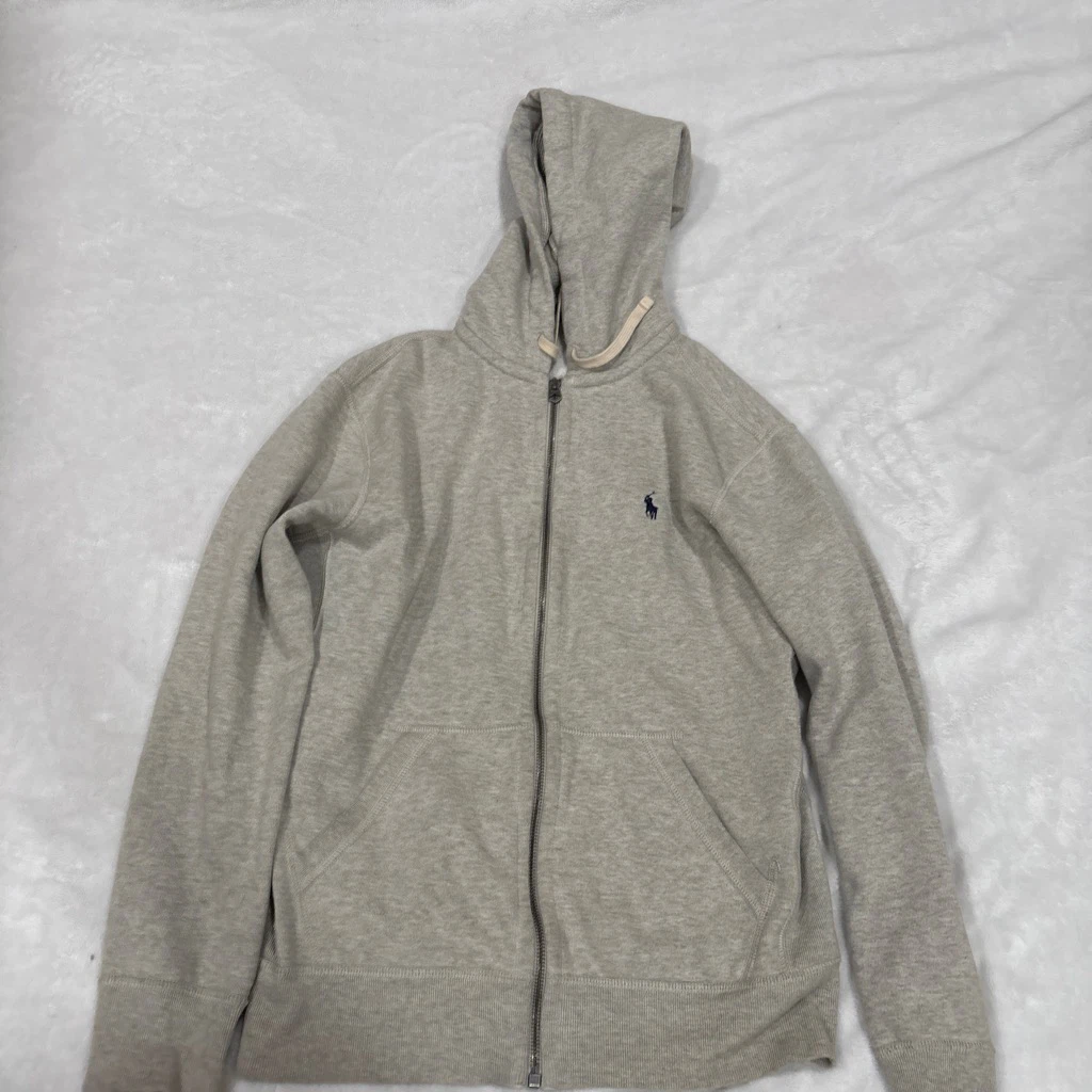Grey Polo Ralph Lauren Zip-Up Hoodie
