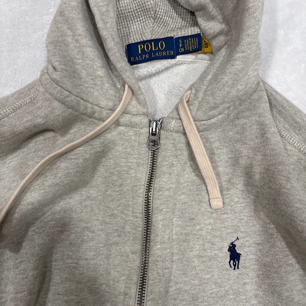 Grey Polo Ralph Lauren Zip-Up Hoodie - photo 2