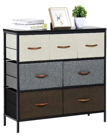 7 Drawer Fabric Dresser Chest - photo 2