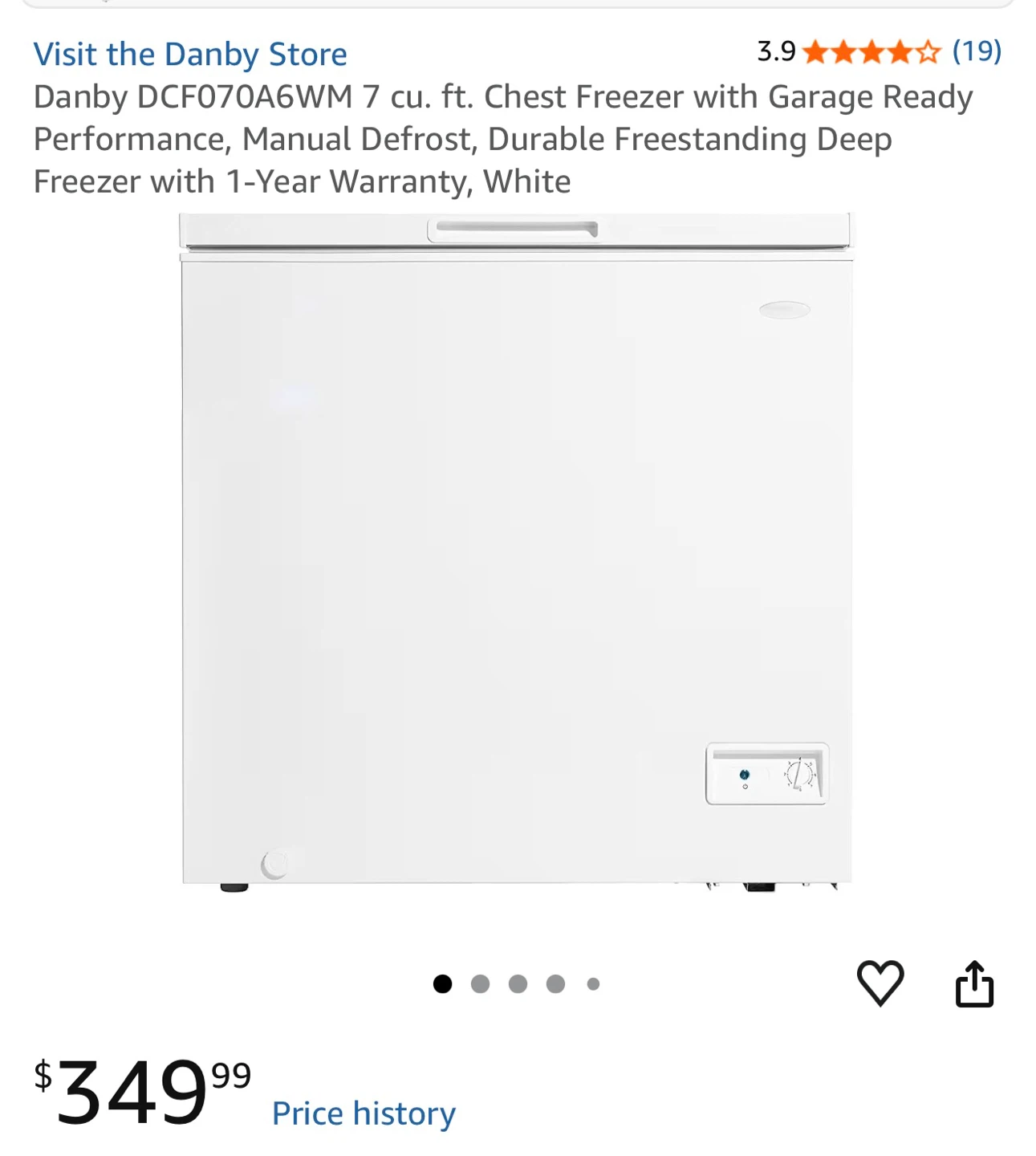 Danby 7 cu. ft. Chest Freezer - White