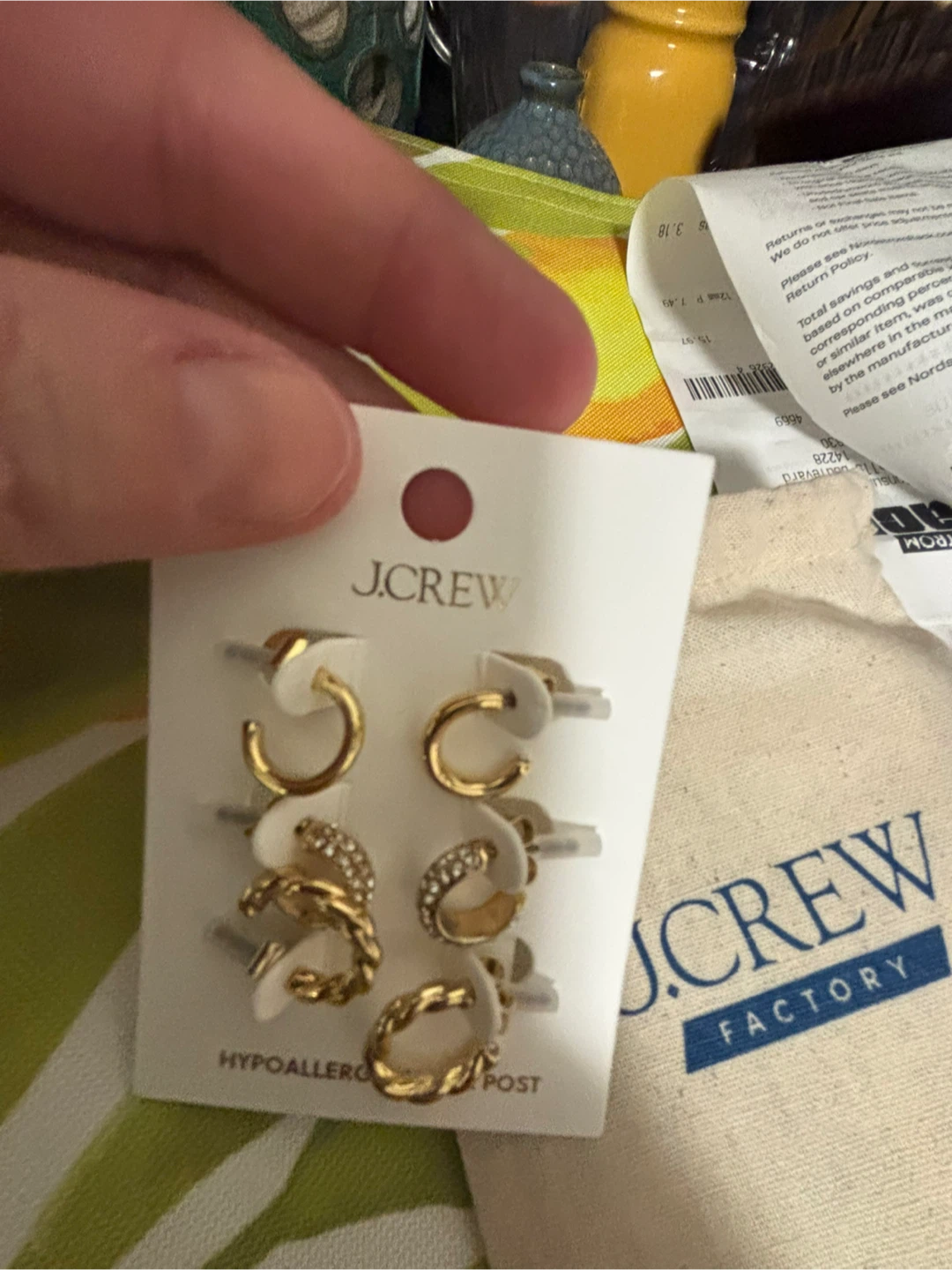 J.CREW Hoop Earrings Set - photo 2