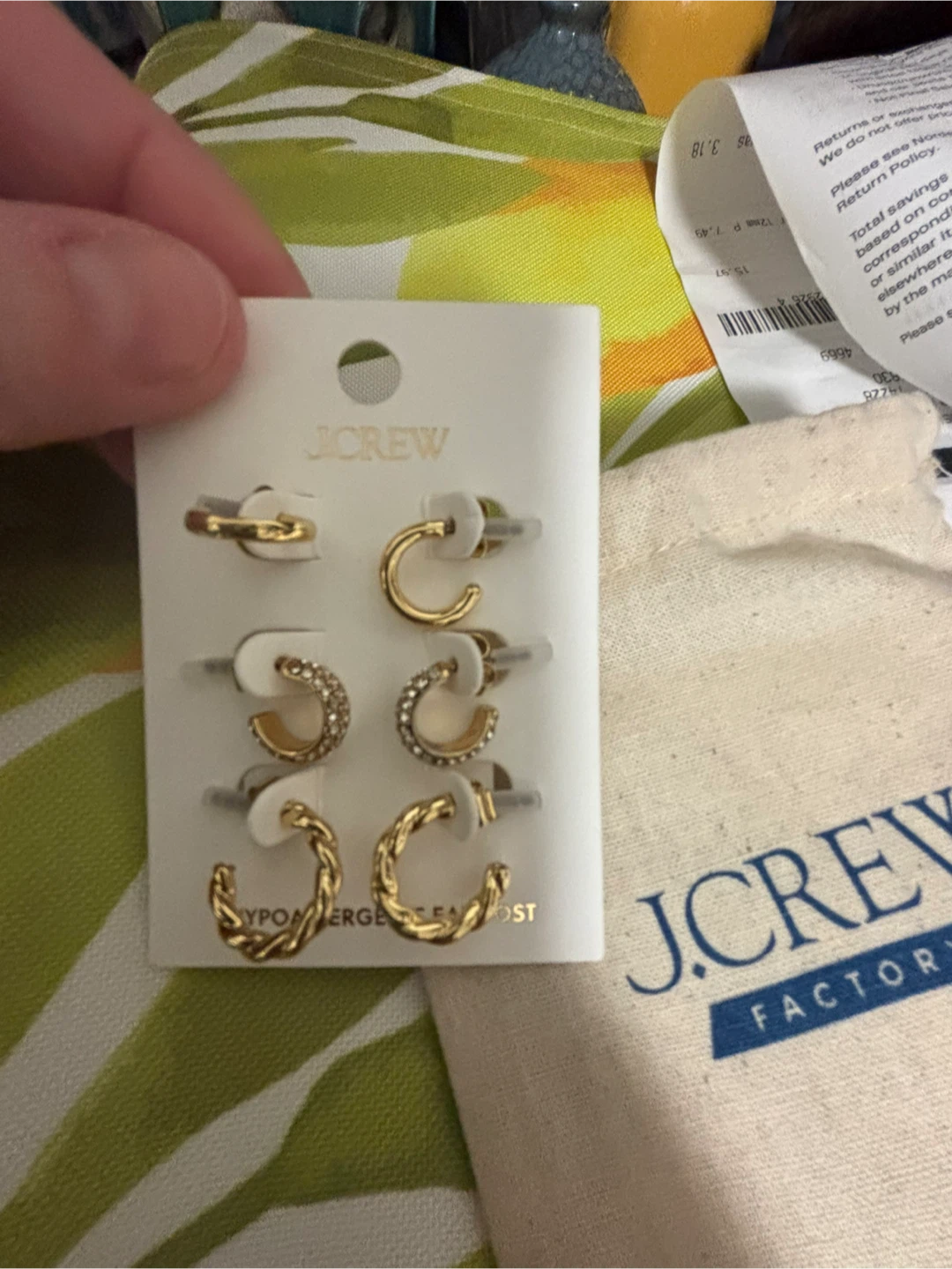 J.CREW Hoop Earrings Set - photo 3