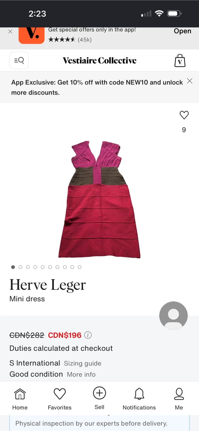 Herve Leger Colour-Block Bandage Mini Dress - photo 5