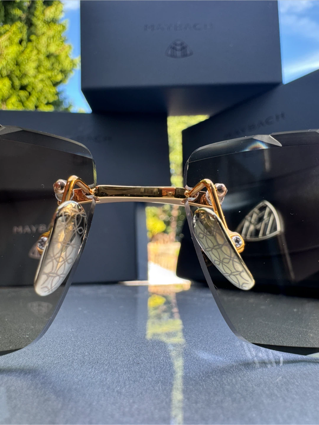 Maybach Sunglasses with Case and Boxes - photo 5