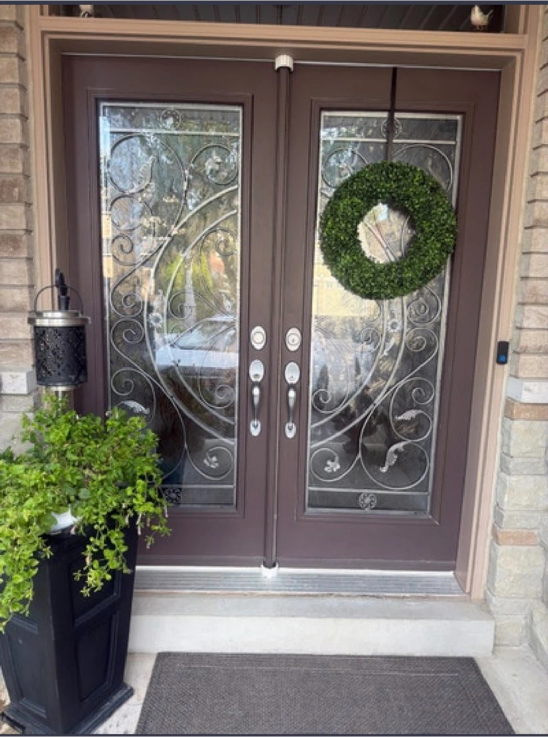 Double Entry Doors Decorative Glass - photo 2