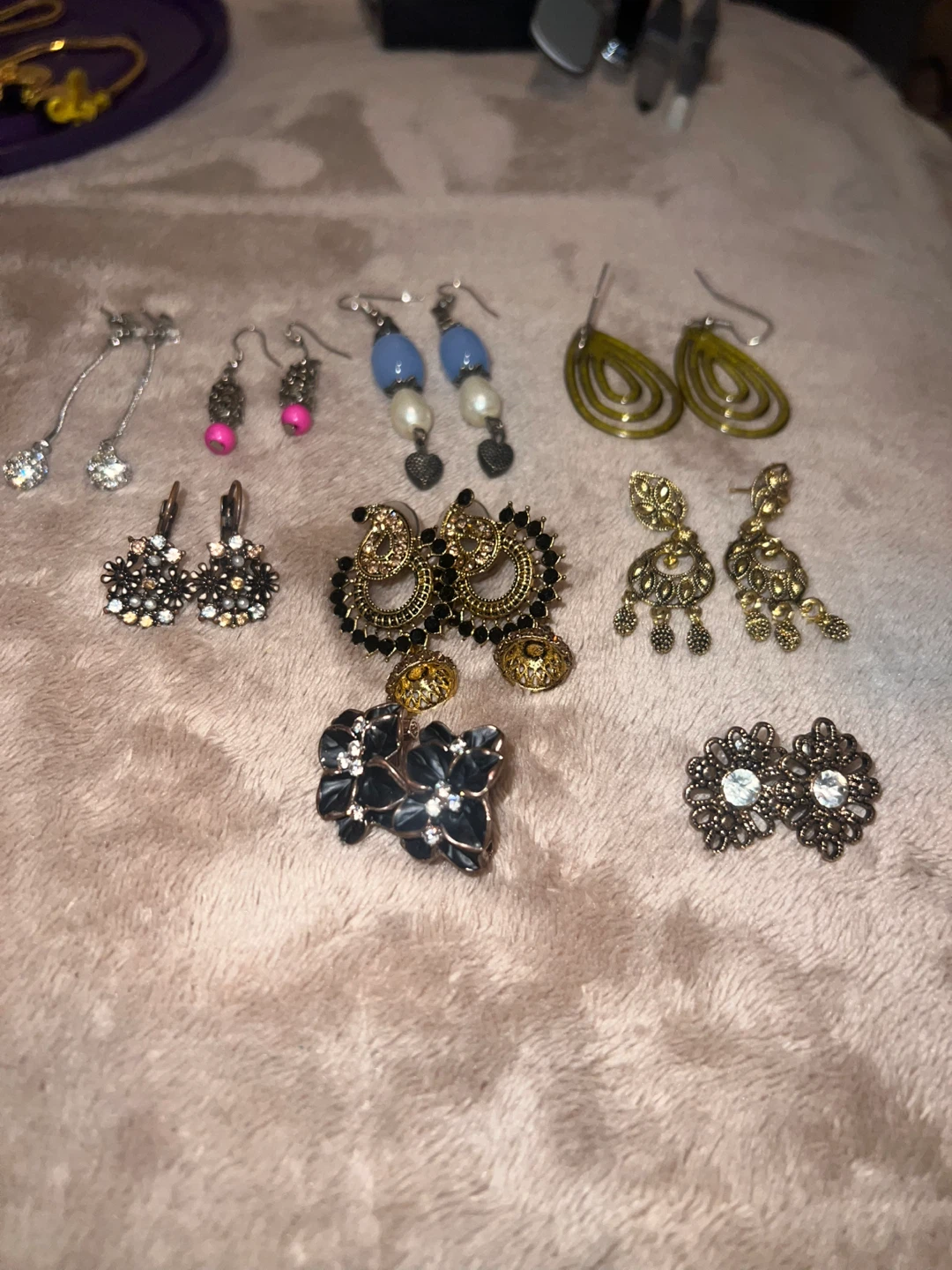Assorted Fashion Earrings Set-9 pairs