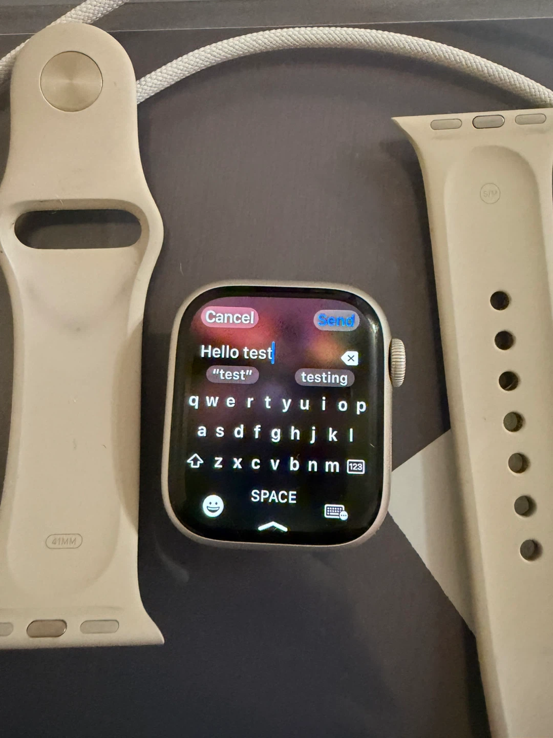 Apple Watch Series 9 GPS - 41mm Starlight Aluminum Case - photo 4
