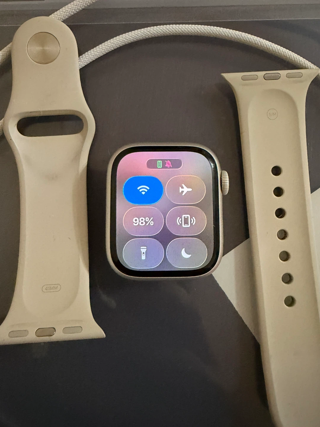 Apple Watch Series 9 GPS - 41mm Starlight Aluminum Case - photo 5