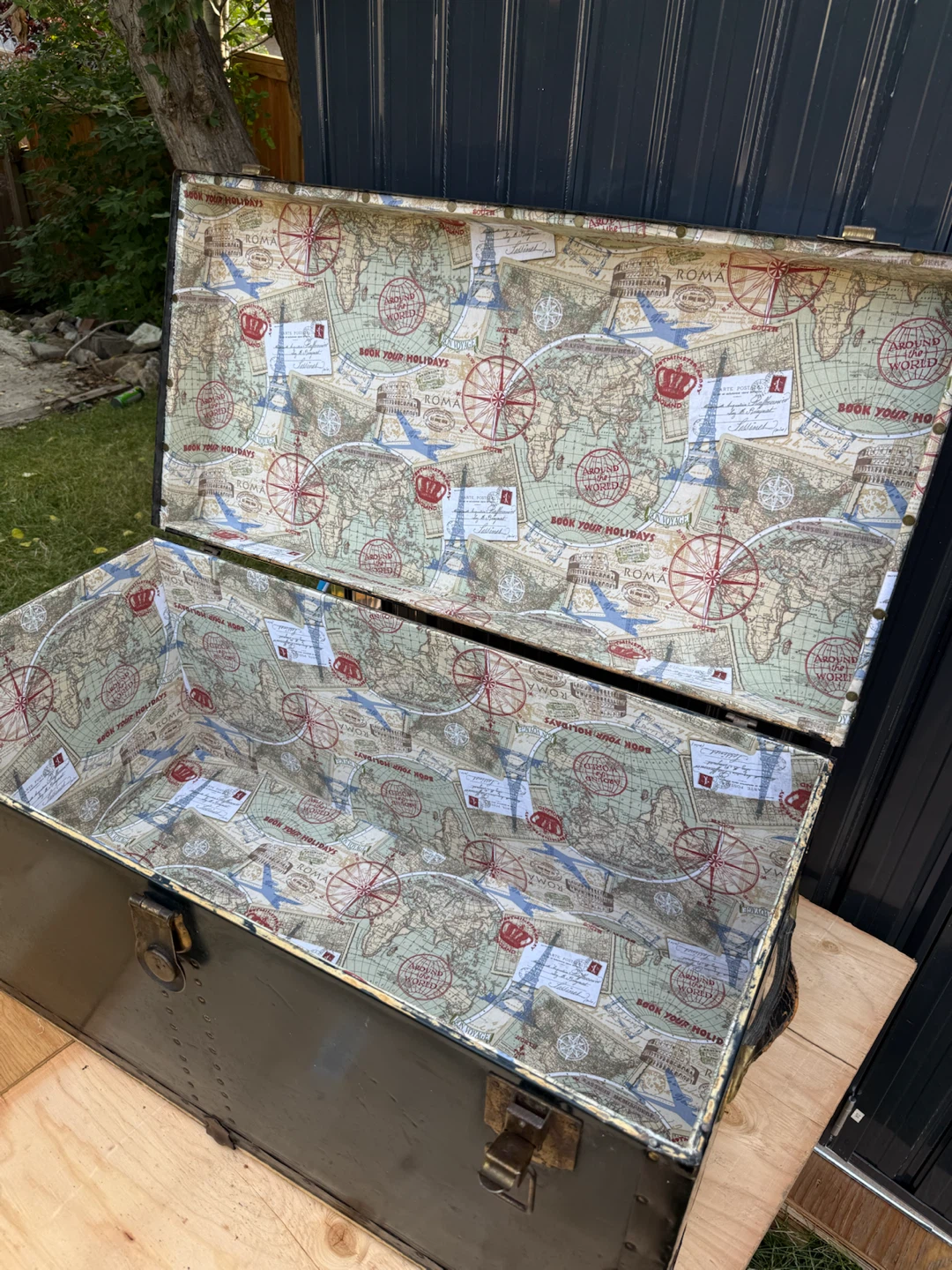 Vintage 1930s Travel Storage Trunk - photo 4