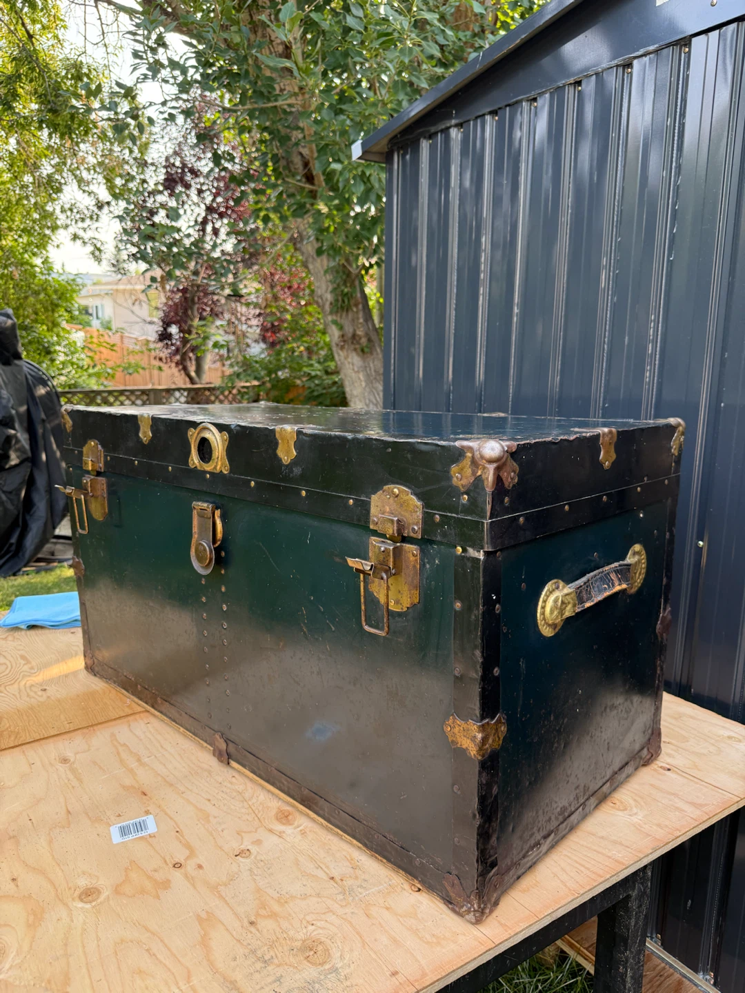 Vintage 1930s Travel Storage Trunk - photo 5