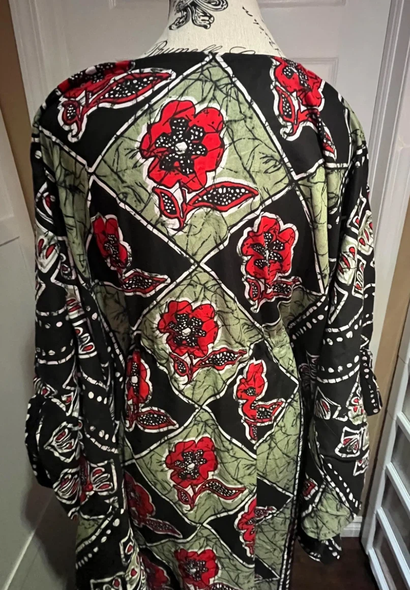 Dress and hijab Floral Batik Print - photo 3