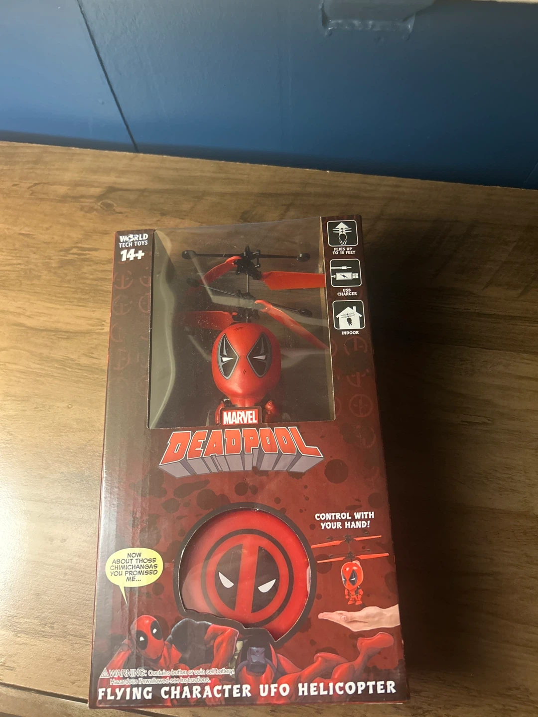 Marvel Deadpool Flying Character UFO Helicopter Toy