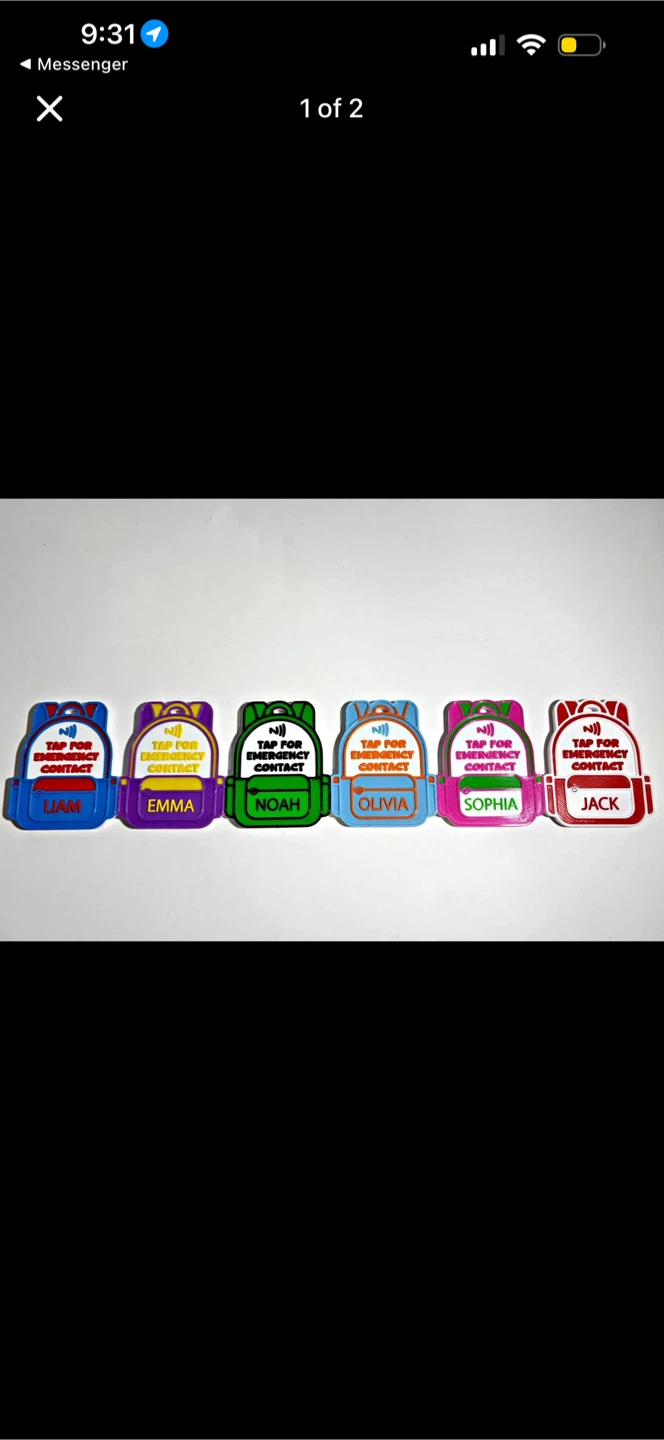 Custom 3D Printed NFC Backpack Tags - photo 2