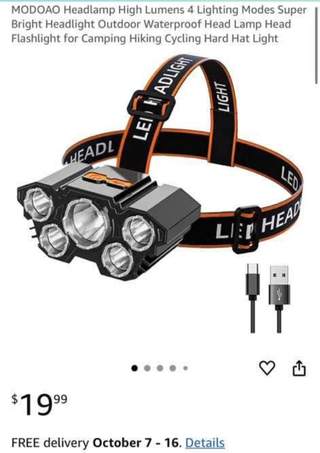 LED Headlamp headlight flashing - photo 3