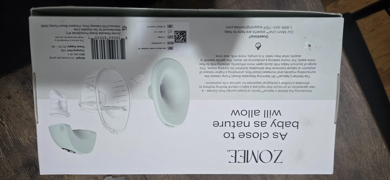 Zomee Mother's Nature W1 Warming Wearable Breast Pump - photo 4