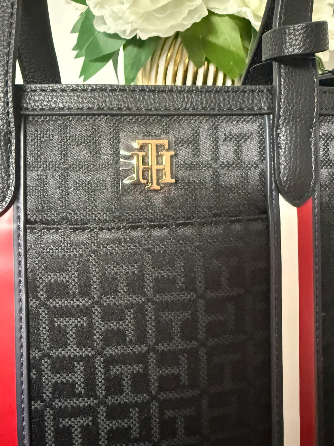 Tommy Hilfiger Black Monogram Tote Bag - photo 4