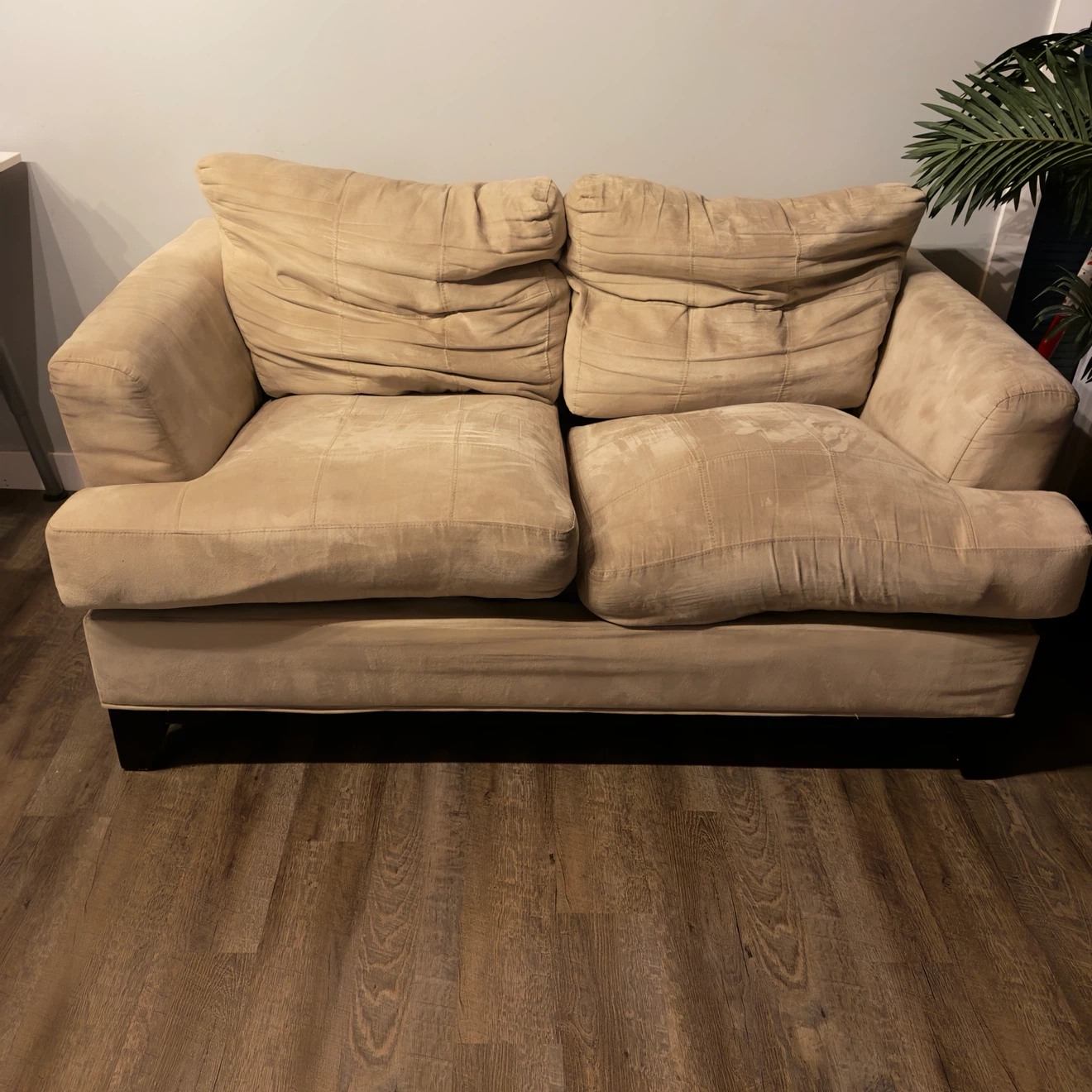 Beige Loveseat Sofa