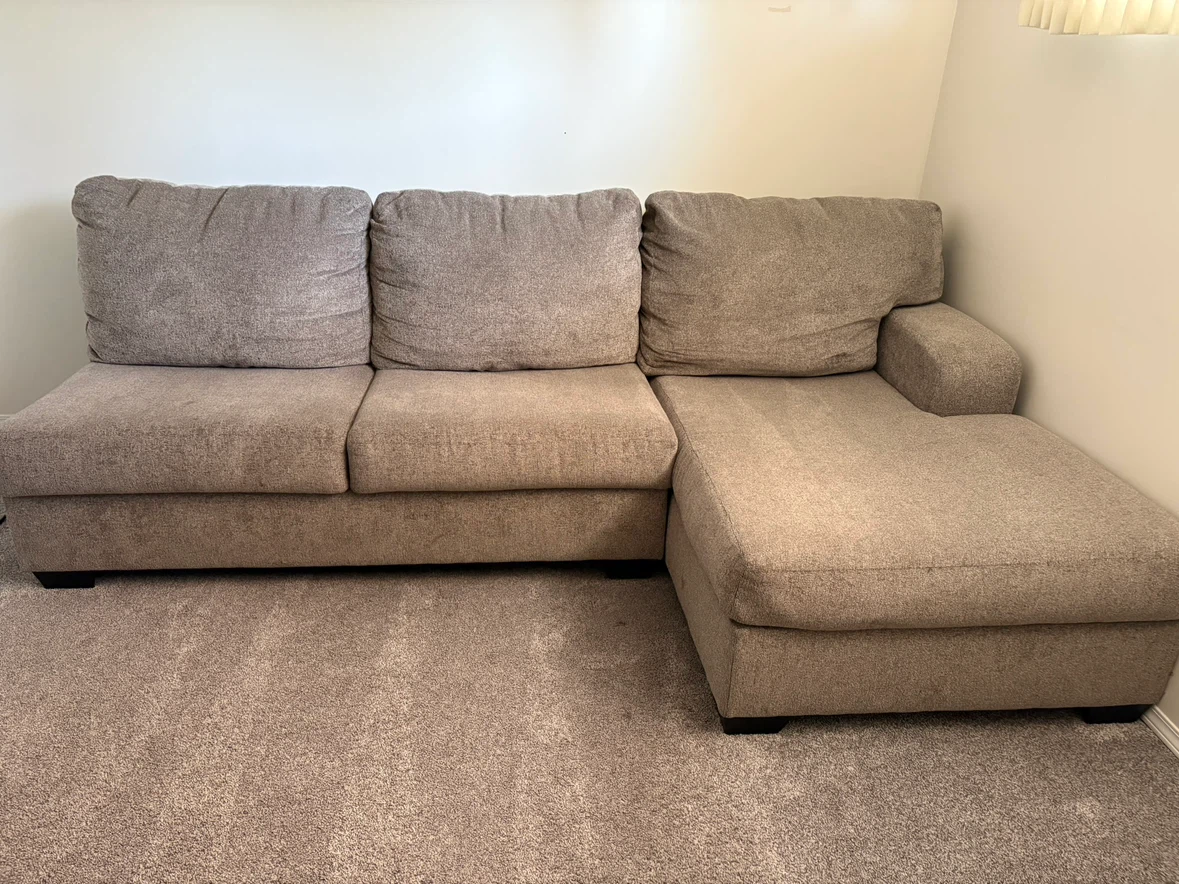 Grey Sofa, 3 seater with left hand chaise - photo 2