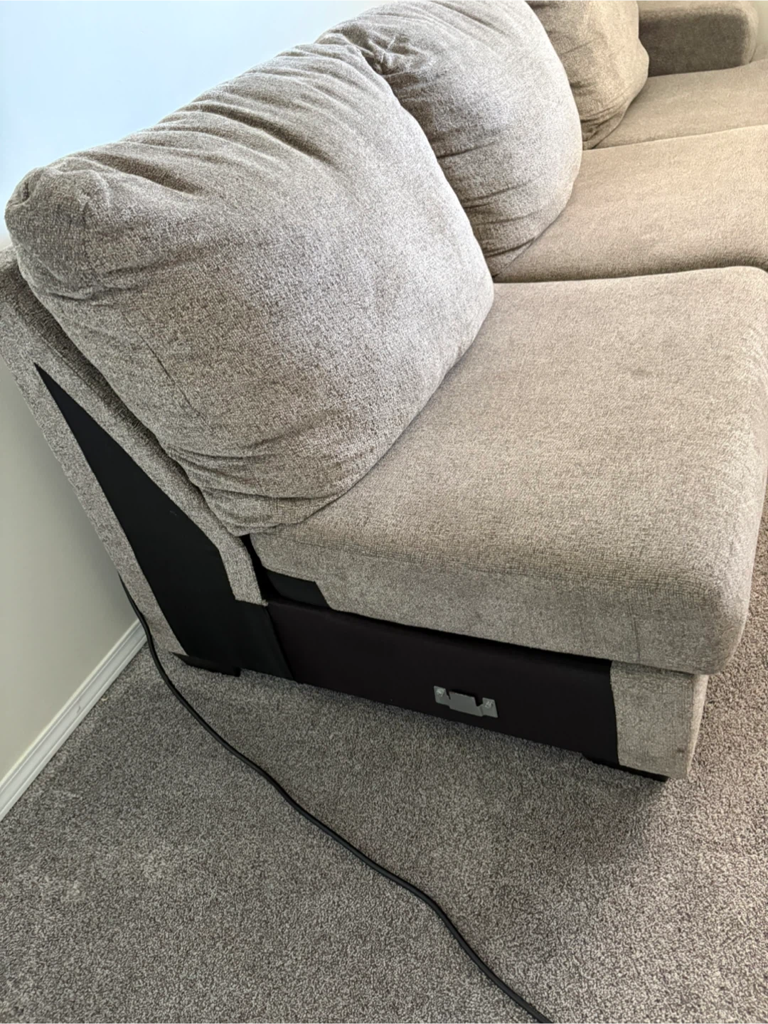 Grey Sofa, 3 seater with left hand chaise - photo 3