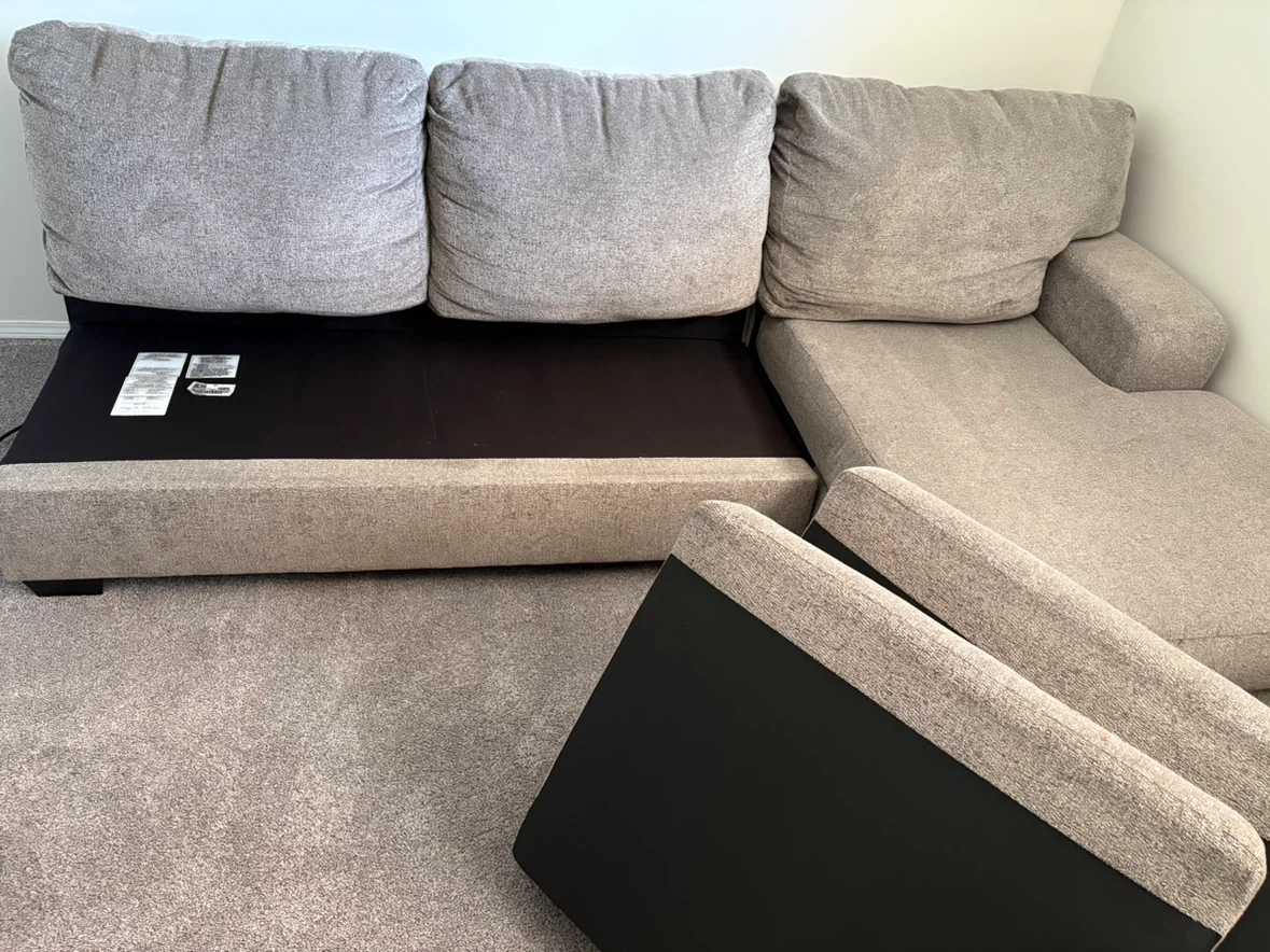 Grey Sofa, 3 seater with left hand chaise - photo 4