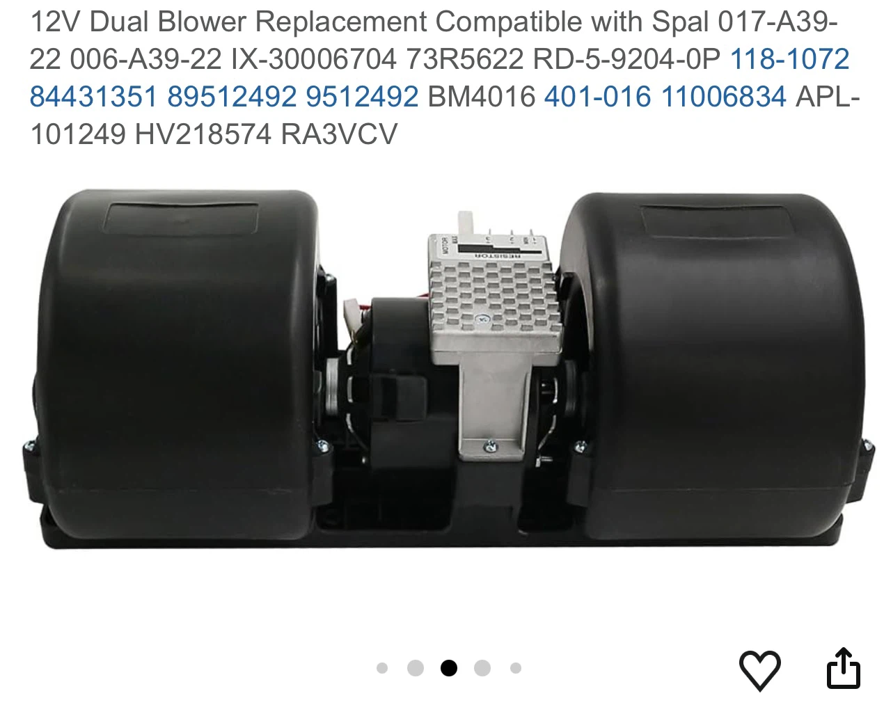 12V Dual Blower Motor Replacement - photo 2
