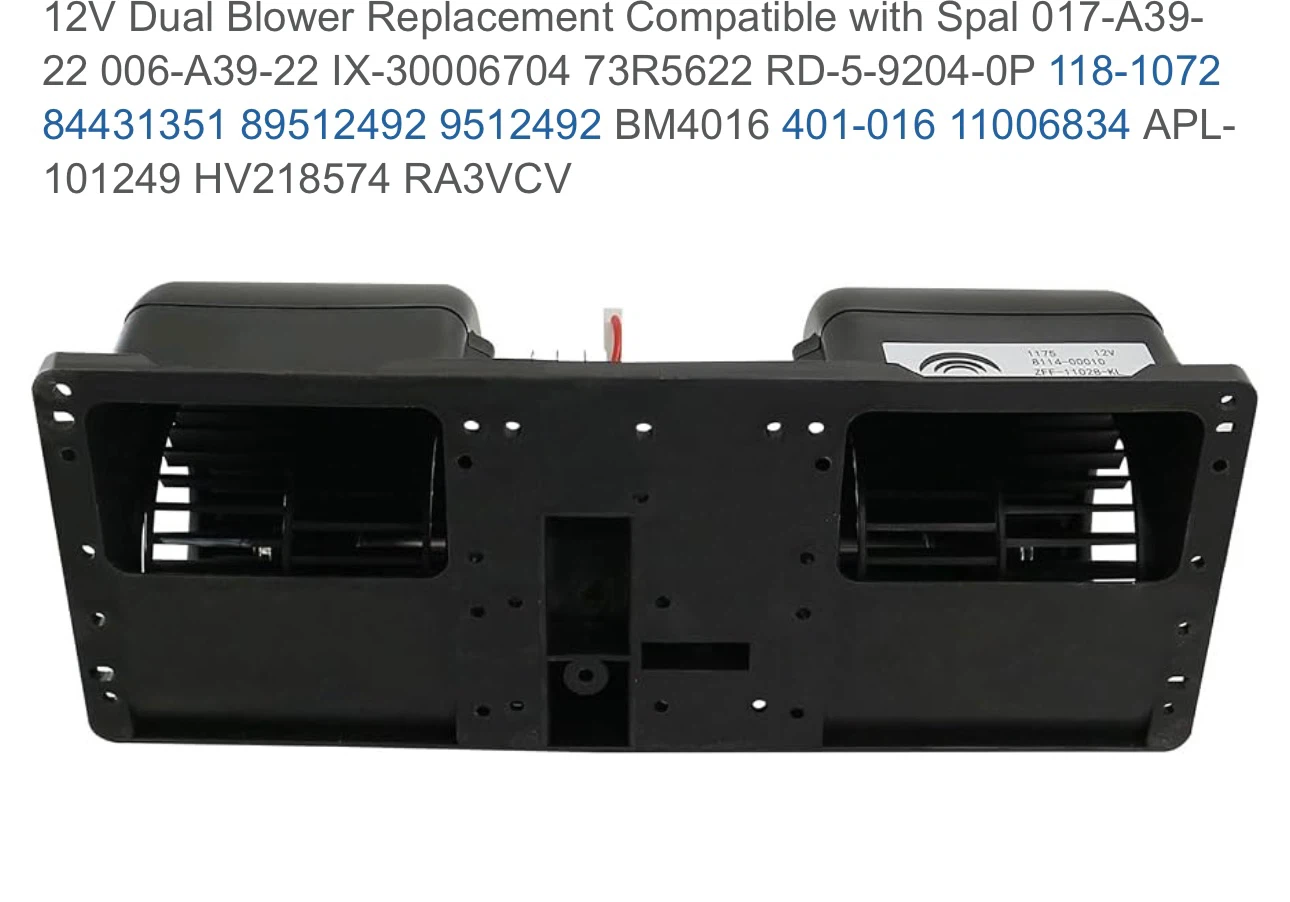 12V Dual Blower Motor Replacement - photo 3