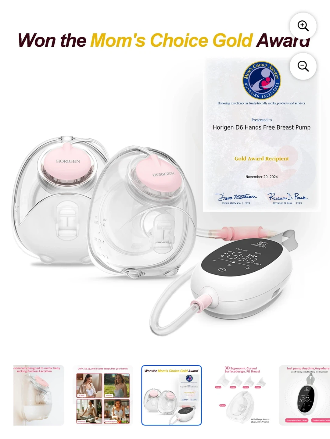 Horigen D6 Hands Free Breast Pump