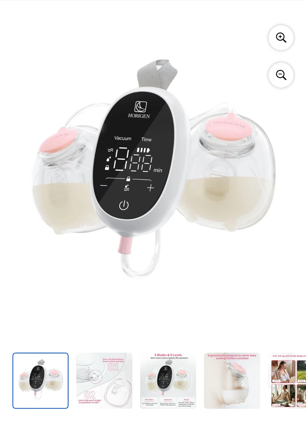 Horigen D6 Hands Free Breast Pump - photo 3