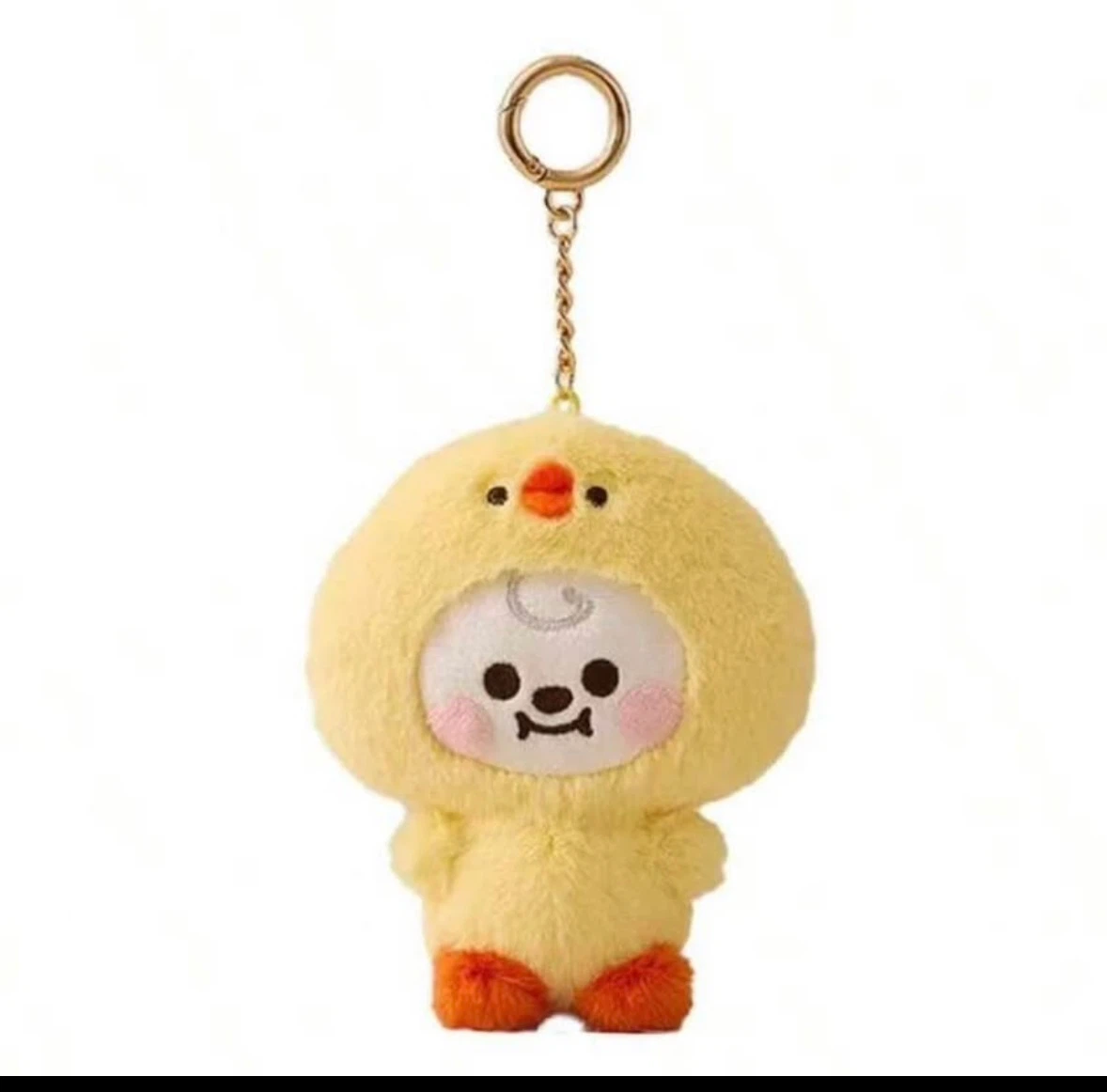 Cute Yellow Duck Plush Keychain