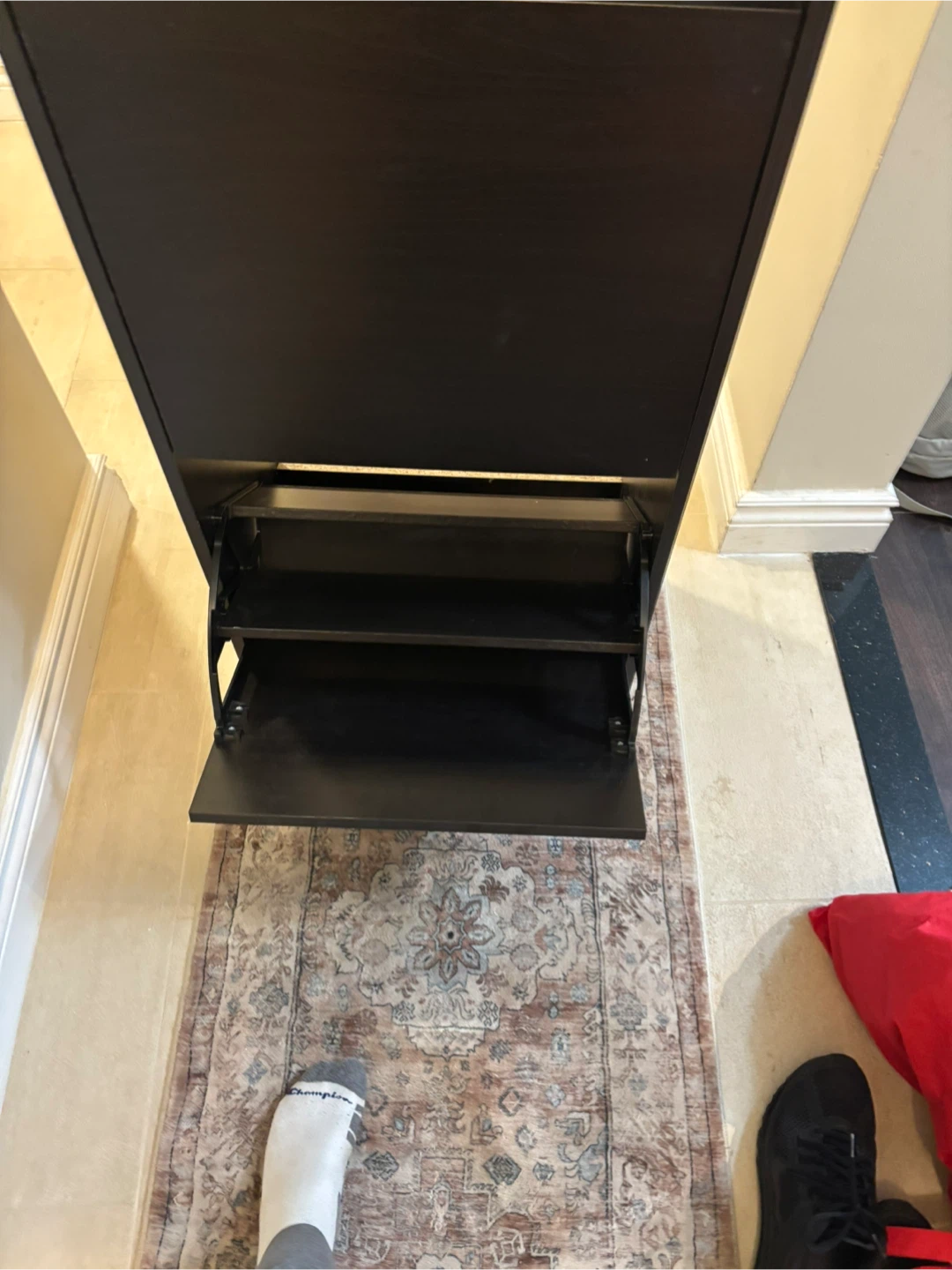 Black Shoe Cabinet