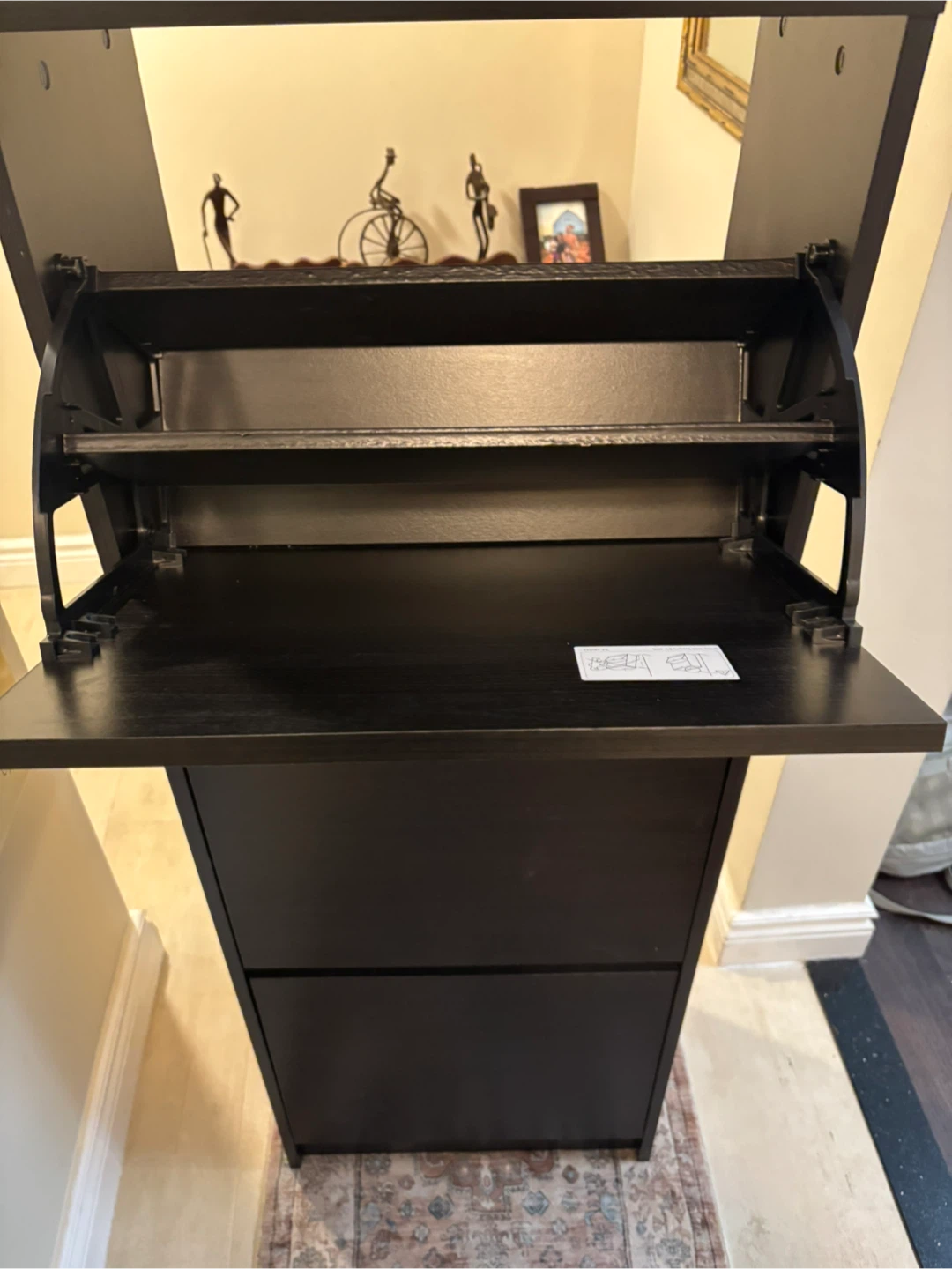 Black Shoe Cabinet - photo 3
