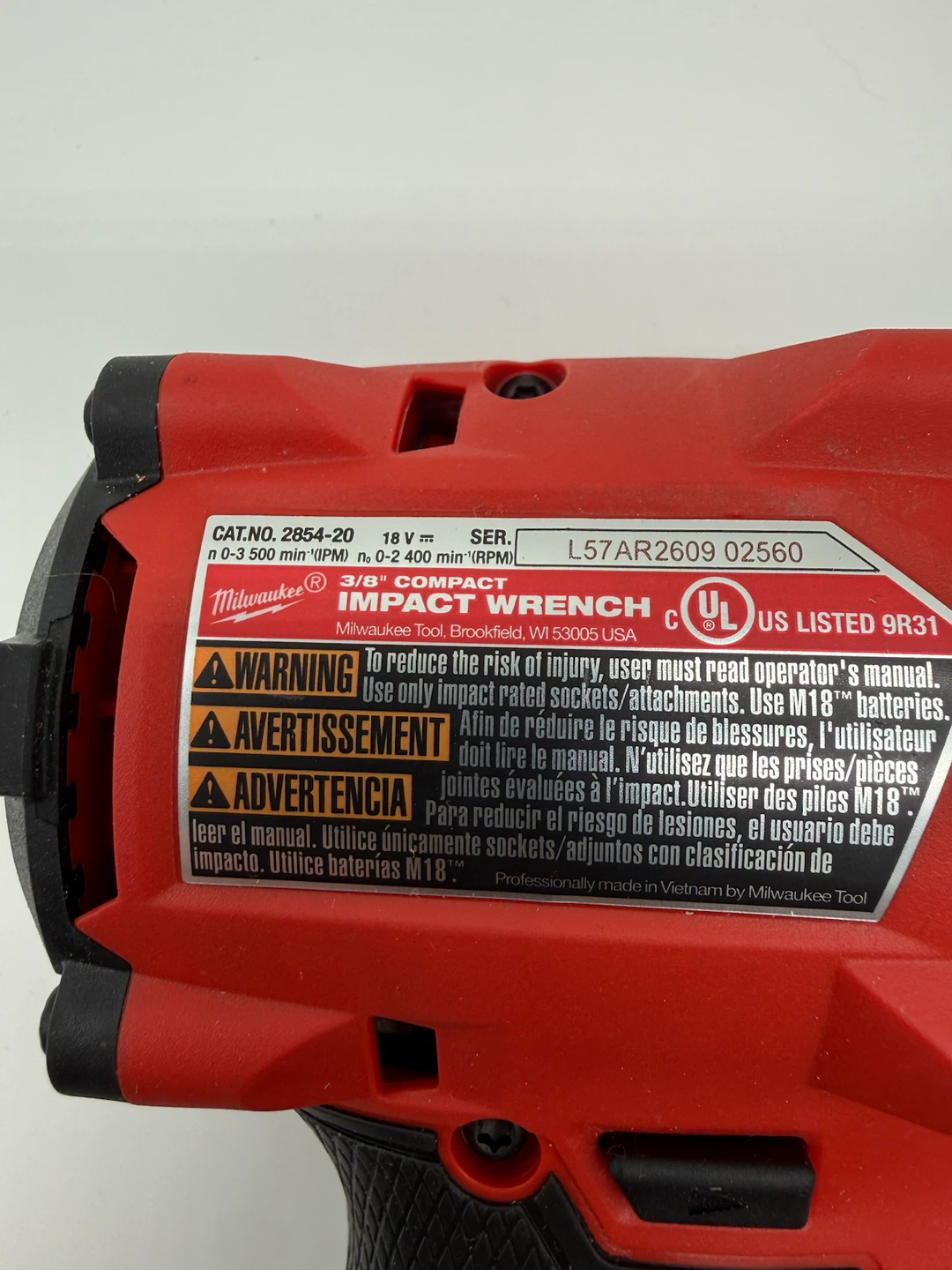 Milwaukee M18 FUEL Brushless Cordless 3/8” Compact Impact Wrench - photo 4