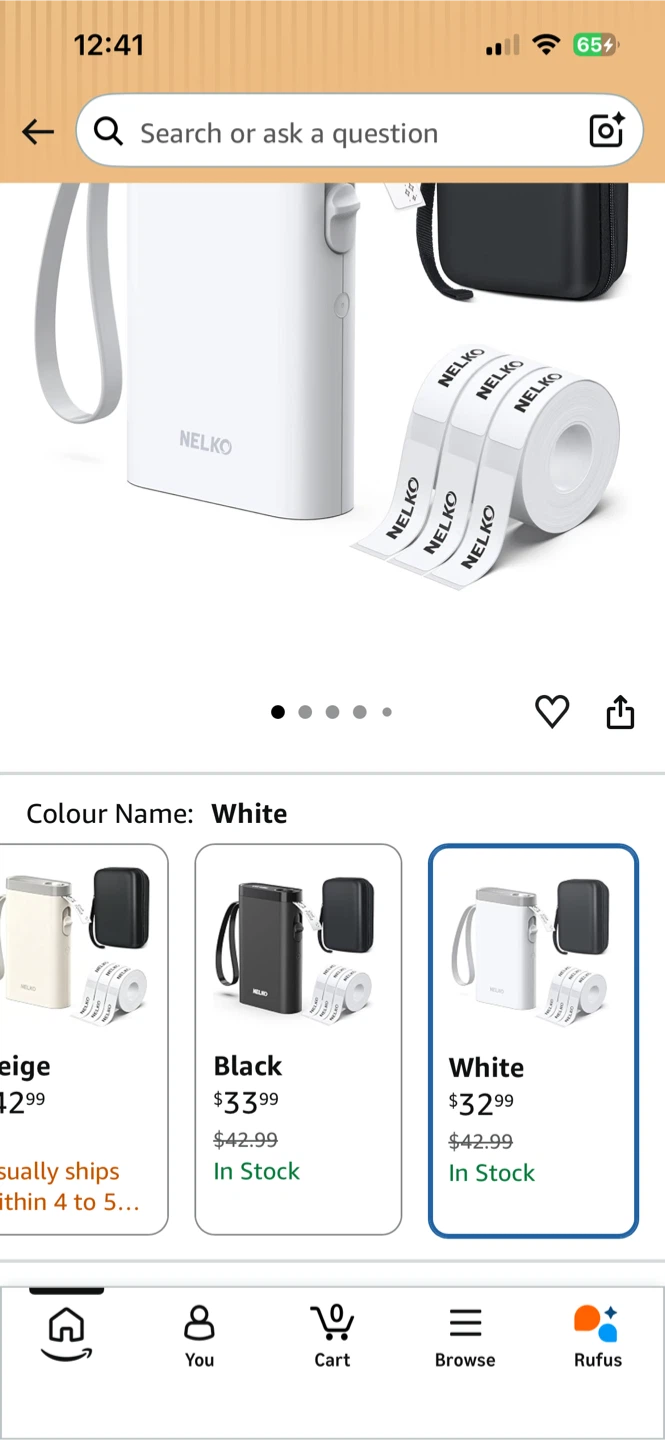 Brand New Portable Label Maker P21 White with 3 rolls