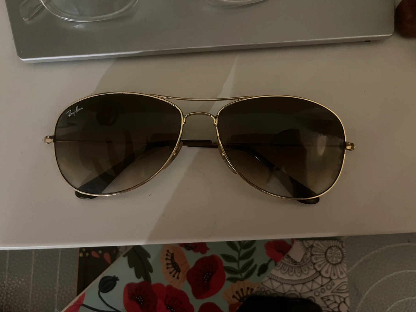 Ray-Ban Gold Aviator Sunglasses