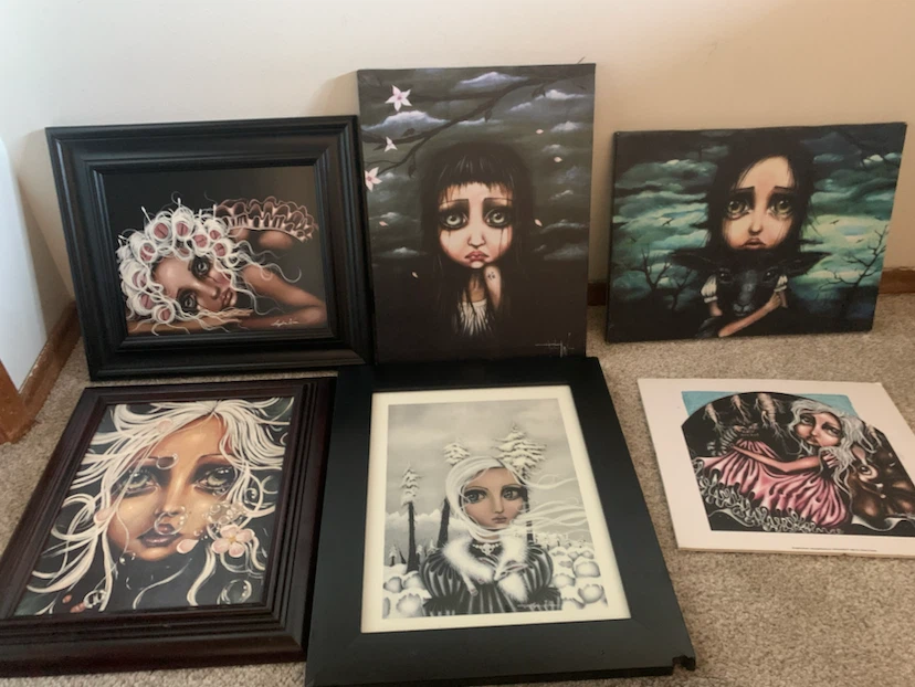 Lot of 6 Framed Art Prints