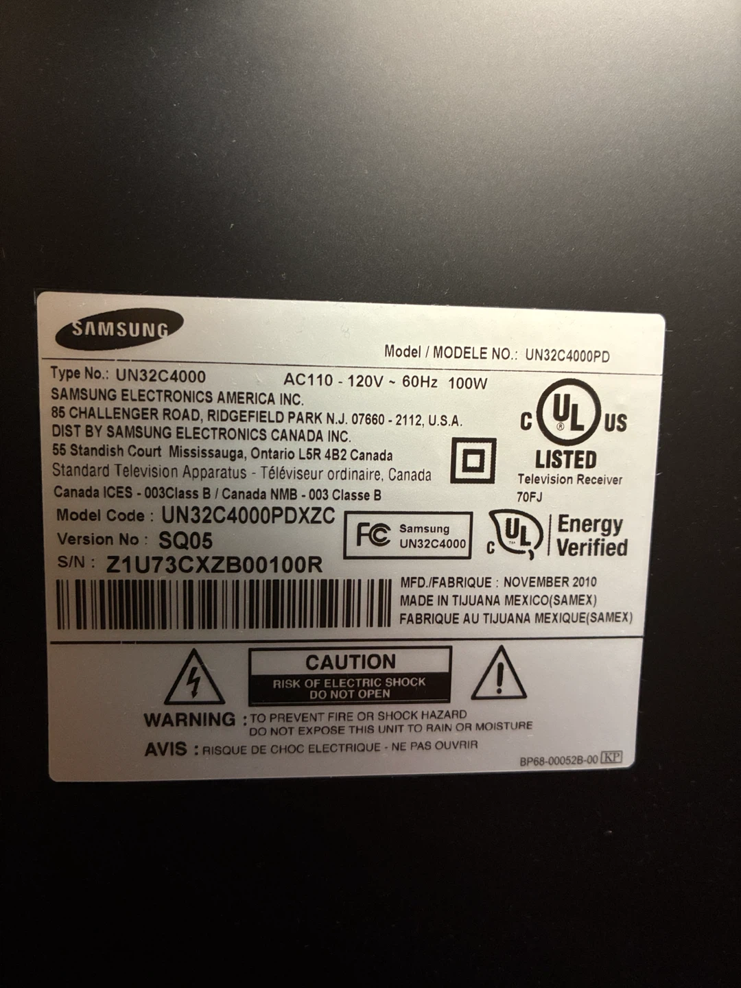 Samsung 32-inch LED Television UN32C4000 - photo 3