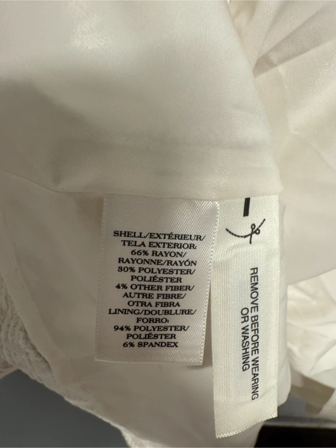 Ann Taylor Women's White Textured Fit and Flare Dress Size 12 - photo 4