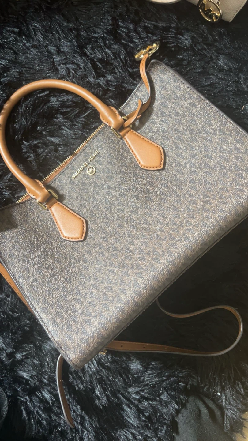 Michael Kors Brown Logo Satchel