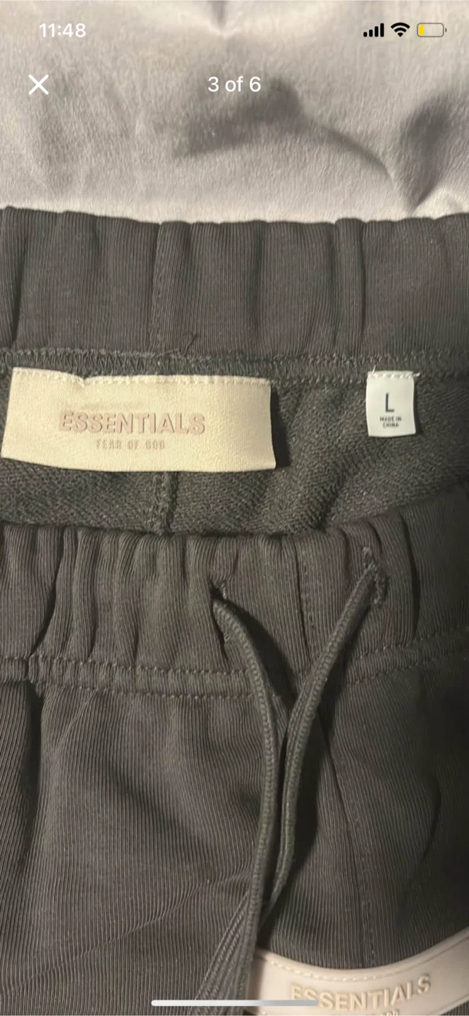 Essentials Fear of God 1977 Shorts, Black, Size L - photo 4