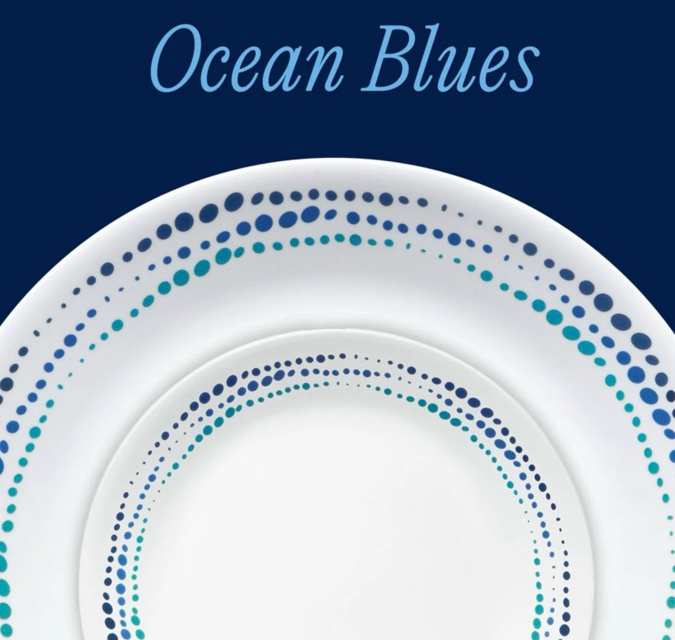 Corelle Ocean Blues 16-Piece Dinnerware Set - photo 2