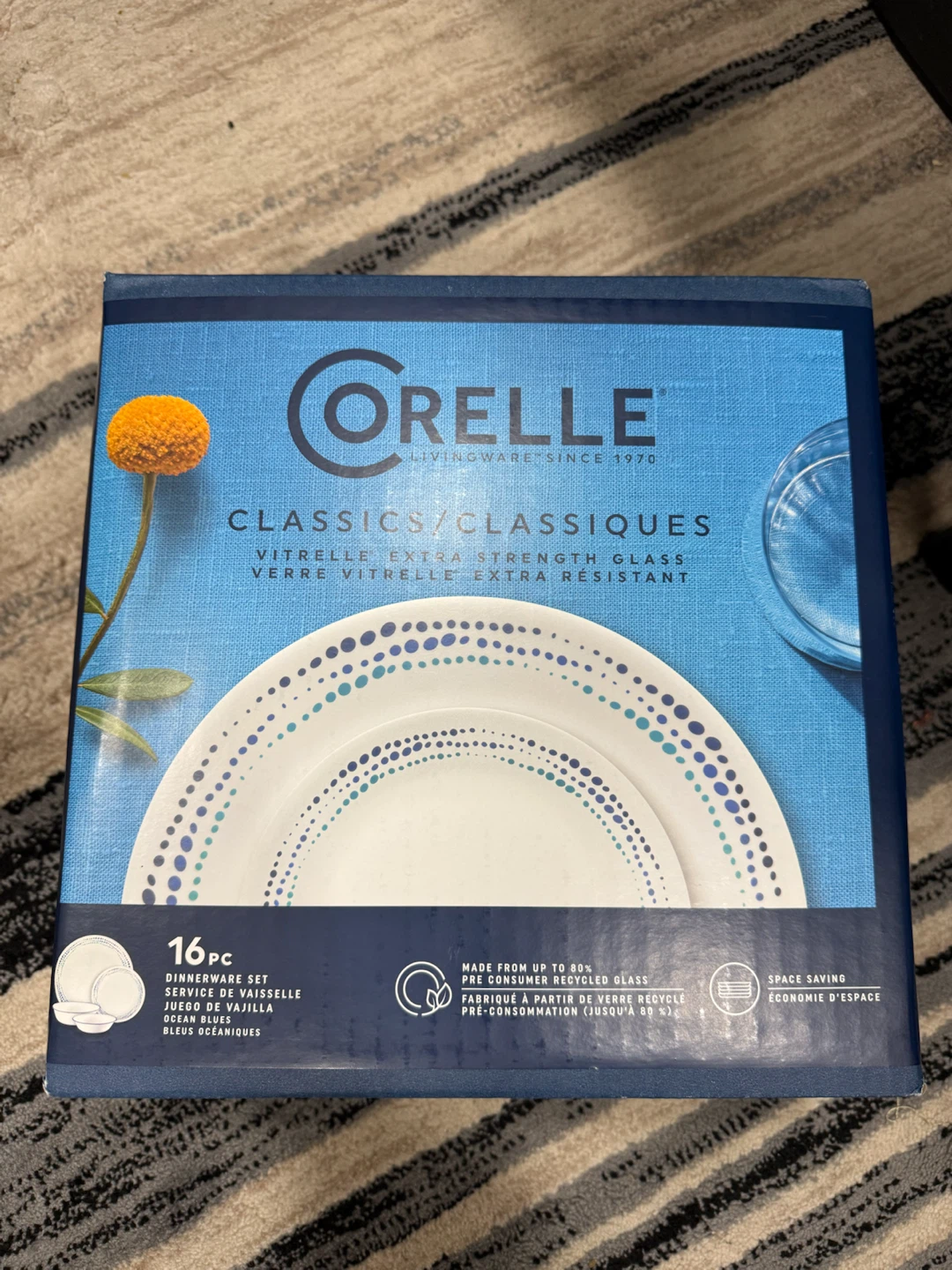 Corelle Ocean Blues 16-Piece Dinnerware Set - photo 4