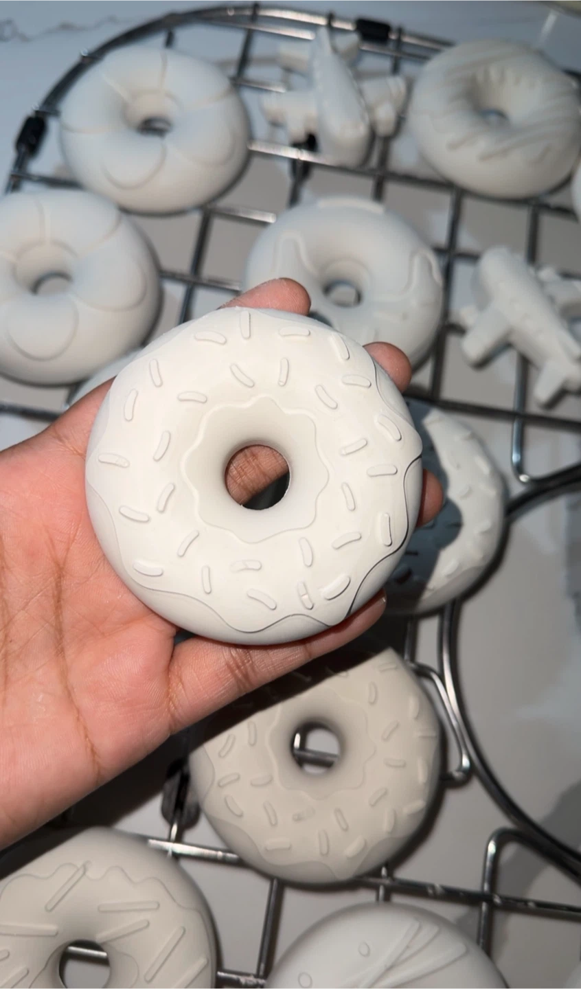 DIY Paintable Donut and Airplane Figurine Kits