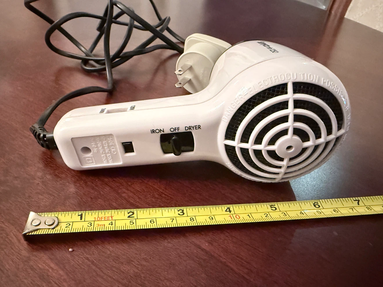Sunnyco Mini 1250 Hair Dryer and Travel Iron - photo 2